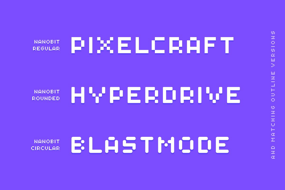 Nanobit - Pixel Typeface, a Sans Serif Font by alpercakici (Photo 2 of 15)