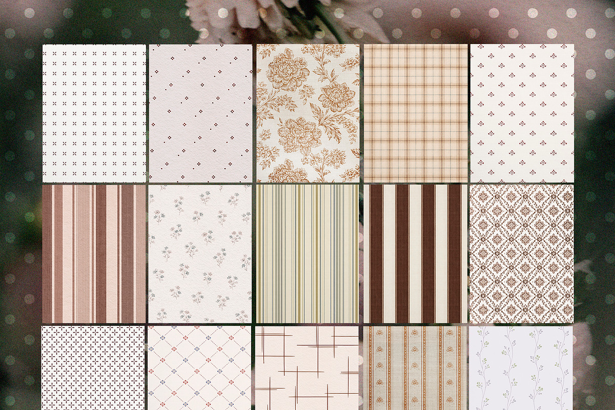 Print Language Vol.1 Vintage Set, a Background Graphic by Lidberia (Photo 10 of 11)