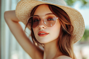 Pretty woman enjoying the summer, a Photo by Pavel_design