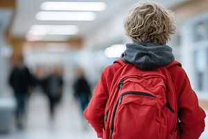 Young student with curly blonde hair, a School & Education Photo by MistyDay