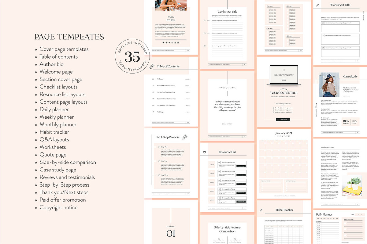 Eve Lead Magnet Builder Bundle, a Marketing Template by Jessica Rea (Photo 2 of 4)