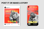 Streetwear Social Media Template Set, a Social Media Template by Infinity Mockups (Thumbnail 3 of 6)