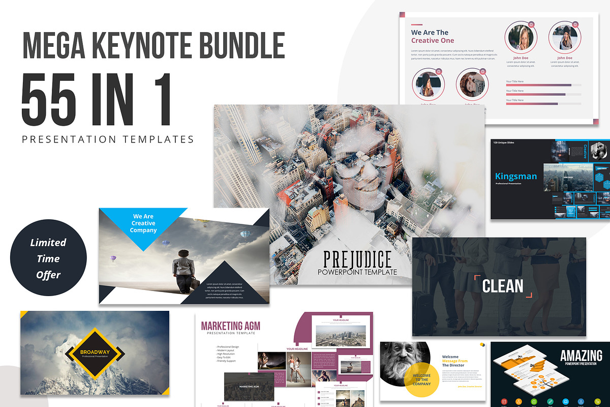 2021 Mega Keynote Templates Bundle, a Presentation Template by Creative ...