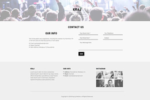 Kraj - Music Band WordPress Theme