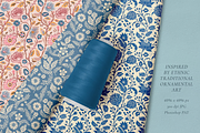 Indian Ethnic Traditional Patterns, a Pattern Graphic by ThePhoton (Thumbnail 4 of 10)