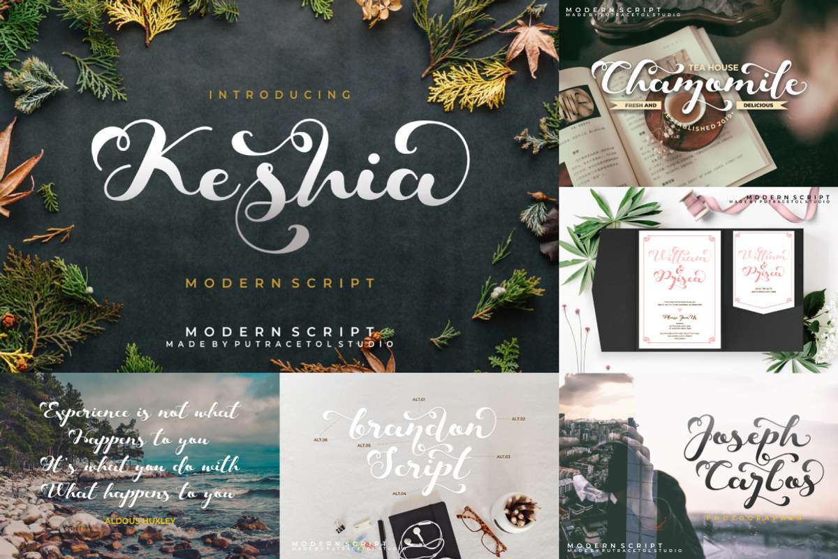 Best Beautiful Script Font Bundle, a Script Font by PutraCetol Studio (Photo 18 of 23)
