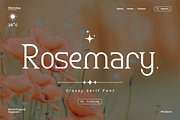 Rosemary - A Classy Serif Font, a Serif Font by overlaytemplates (Thumbnail 1 of 5)