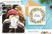 Watercolor Abstract Christmas, an Animal Illustration by AnnaTkachi (Thumbnail 11 of 12)