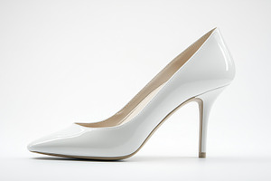 White wedding high heel shoe, a Beauty & Fashion Photo by MistyDay