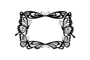Butterfly Floral Vintage Frame Bundl, an Illustration by Creativeshirt (Thumbnail 41 of 51)