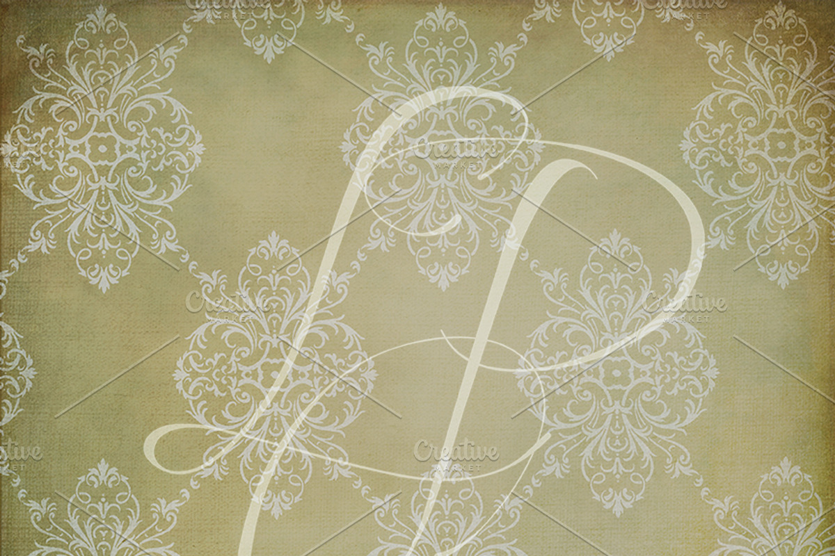 Jeweled Damask Background Textures preview 5