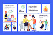 Animated Multicultural Illustrations, a Person Illustration by Prosymbols (Thumbnail 6 of 11)