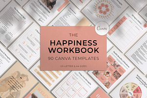 Happiness Workbook Canva Templates