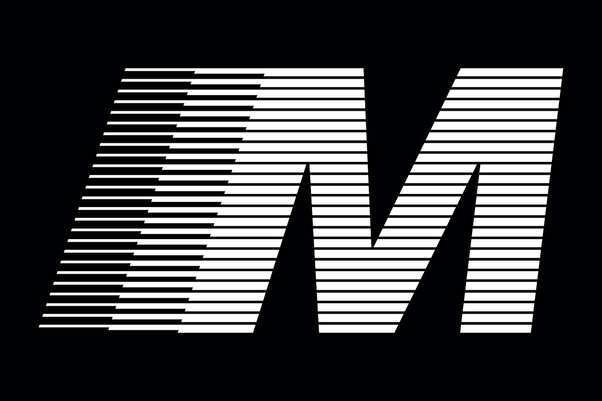 Letter M speed motion lines logo, a Branding & Logo Template by Leksono (Photo 2 of 2)