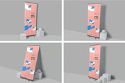 Roll-Up Banner Mockup, an Advertising Mockup by megostudi0 (Thumbnail 1 of 6)