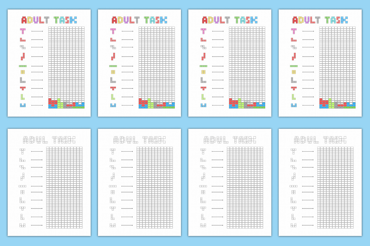 Adult Task Tracker Canva Interior, a Stationery Template by Designmela01 (Photo 3 of 3)