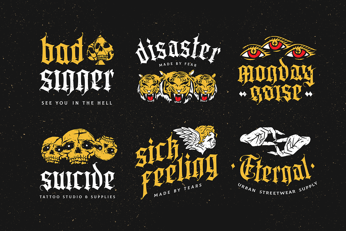 Aortascarta, a Blackletter Font by ilhamtaro (Photo 2 of 13)