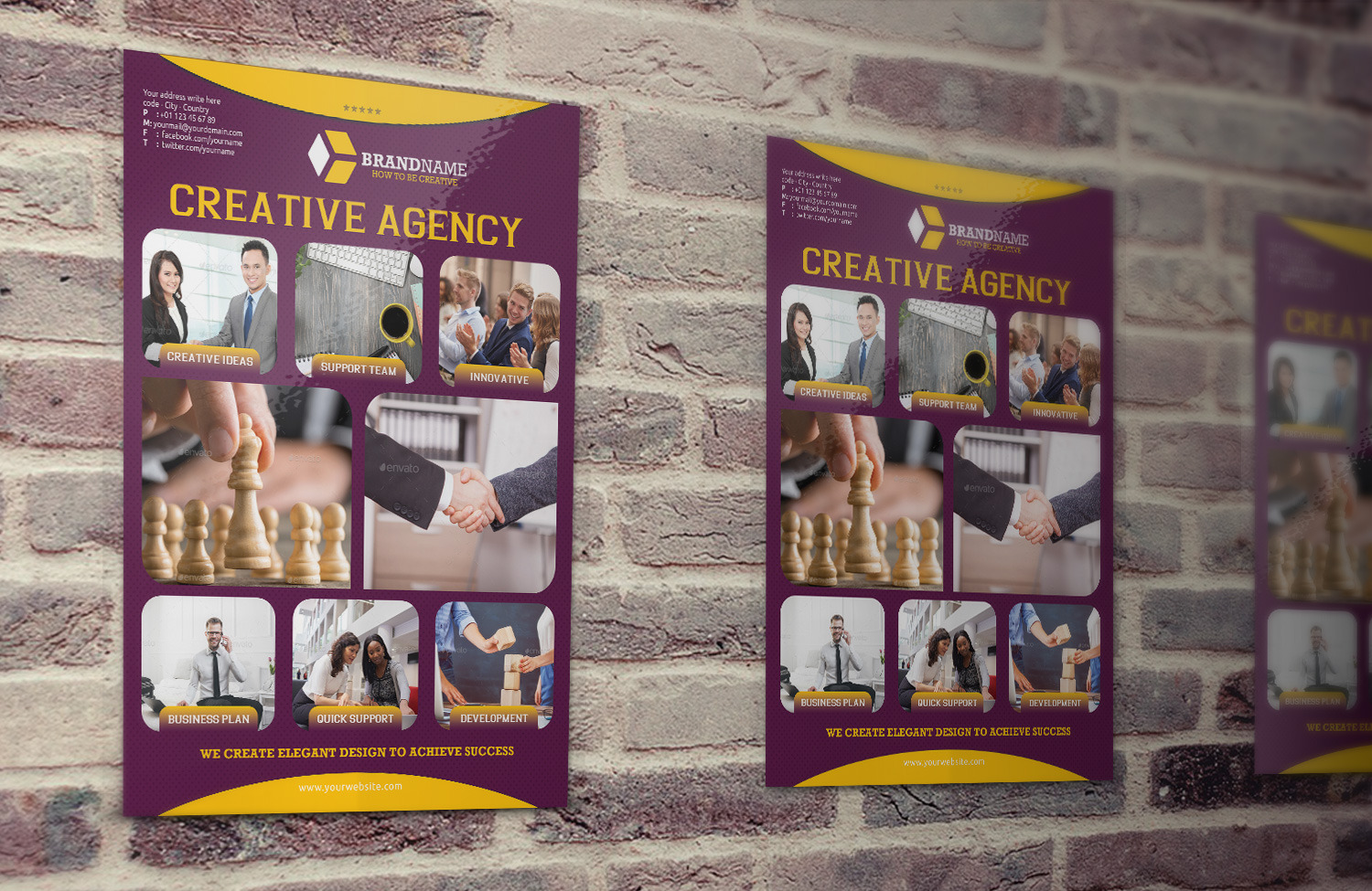 Corporate Flyers 3 Colors Variation, a Flyer Template by Star Graphic ...