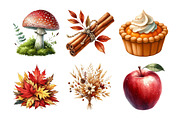 Watercolor Hand Drawn Autumn Clipart, an Illustration by Daily.Designs (Thumbnail 5 of 5)