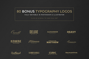 100 Minimal Logos BONUS