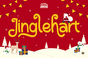 Jinglehart - Christmas Font, a Sans Serif Font by Rishsketch (Thumbnail 1 of 15)