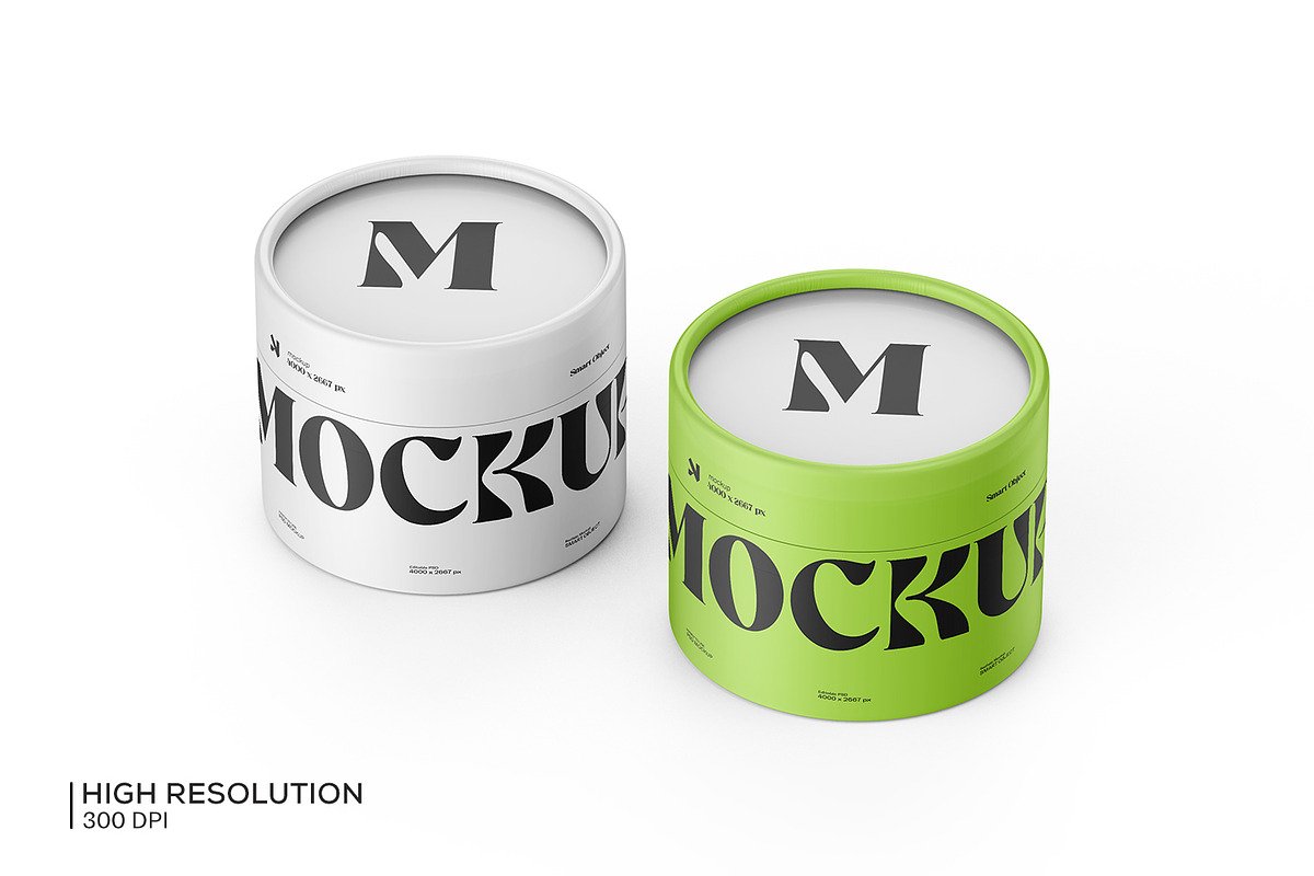 Cylindrical Paper Tube Mockup, a Packaging Mockup by Ram Studio LLC (Photo 5 of 13)
