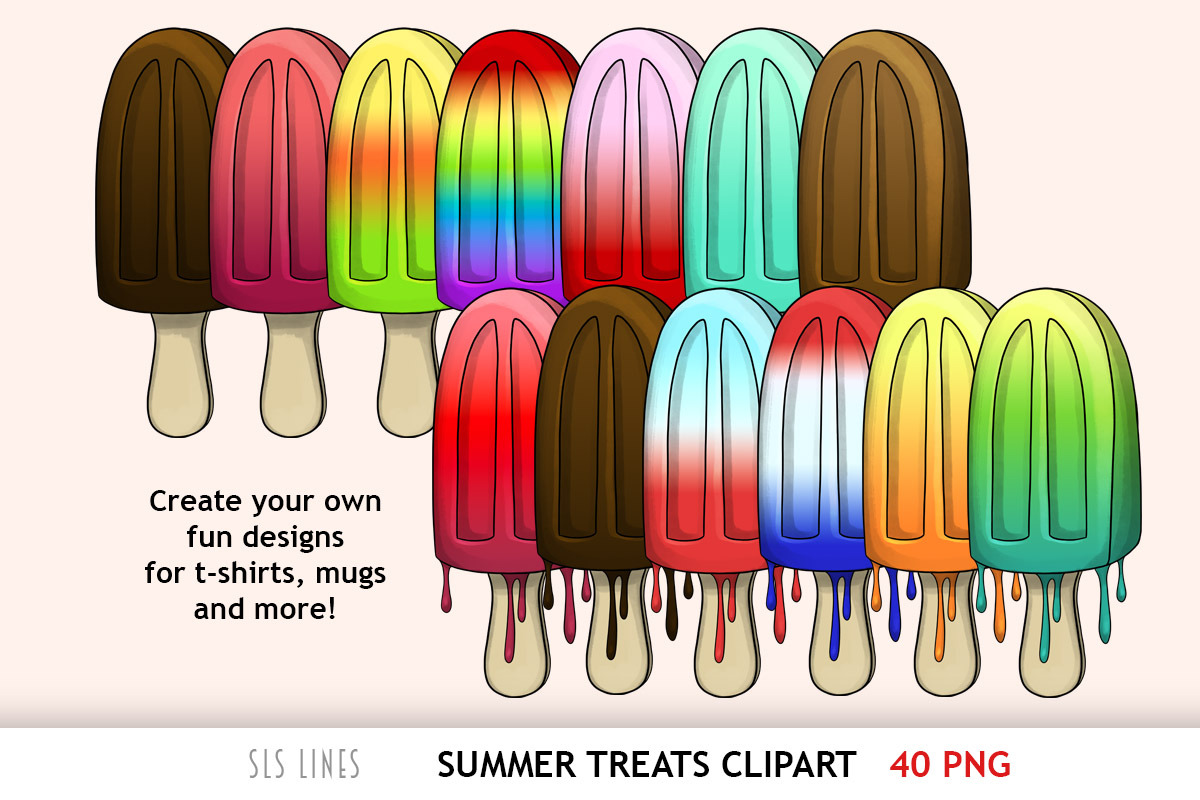 Ice Cream Treats Clipart, a Food Illustration by SLS Lines (Photo 4 of 5)