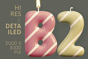 Birthday Candle - 3D Lettering, a Graphic by MIIM (Thumbnail 2 of 8)