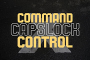Broken Condensed Sans Serif Font, a Sans Serif Font by Graphicxell (Thumbnail 4 of 6)