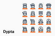 Native American People Icon Set, a Duotone Icon by Eklip Studio (Thumbnail 2 of 4)