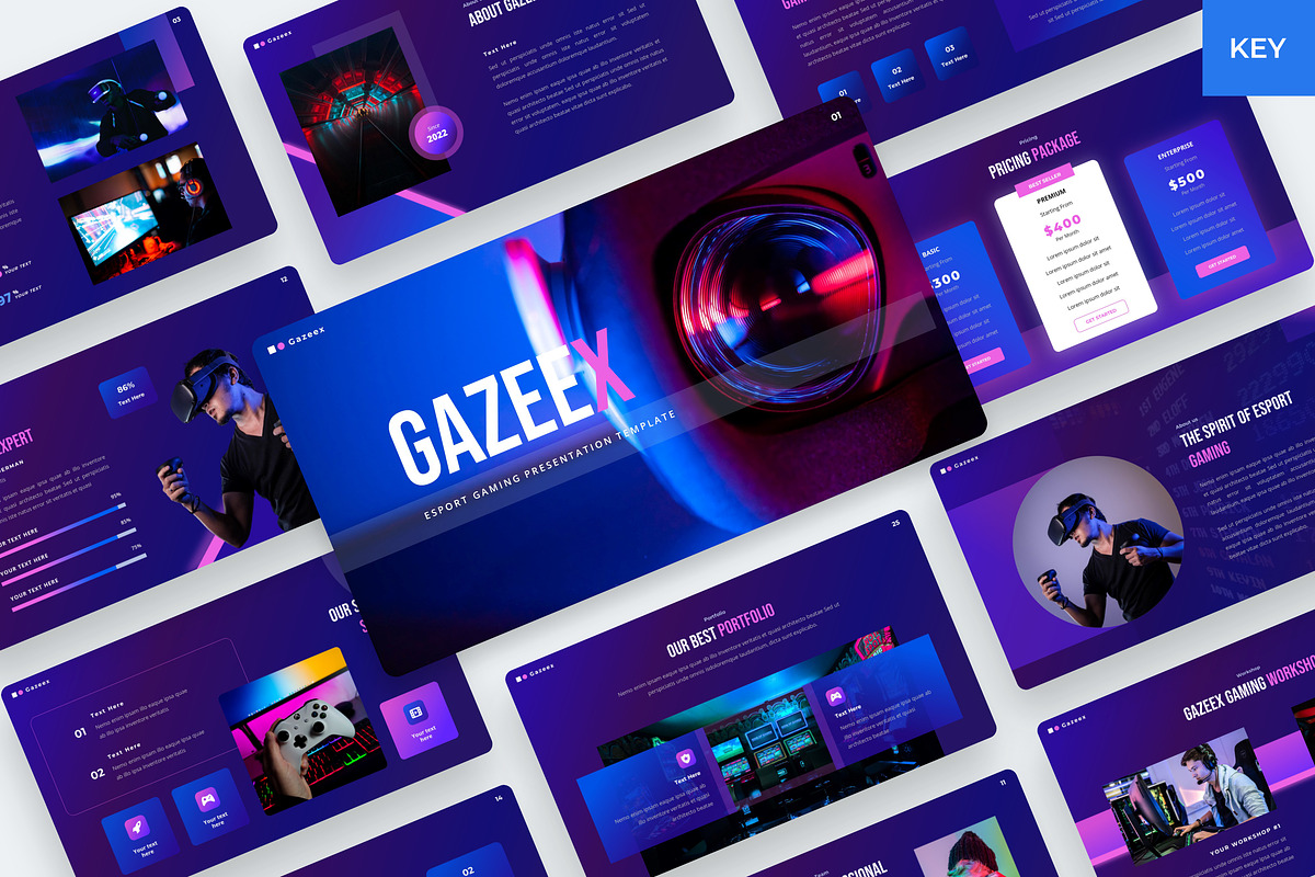Gazeex - eSport Gaming Keynote, a Presentation Template by BeadyLab (Photo 1 of 6)