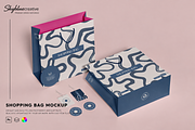 Shopping Bags Mockup, a Packaging Mockup by skybluecreative (Thumbnail 1 of 2)