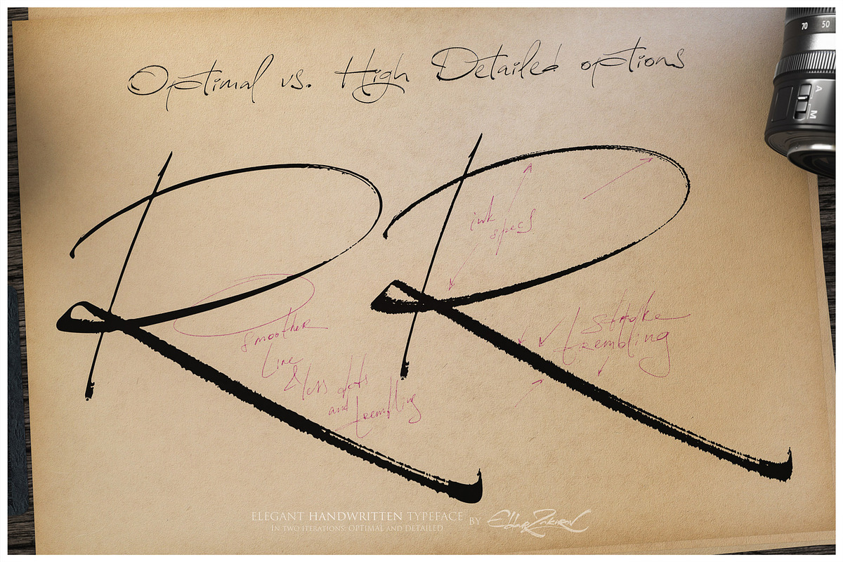 Reissfeder: Handwritten Typeface, a Handwritten Font by Eldar Zakirov's (Photo 27 of 29)