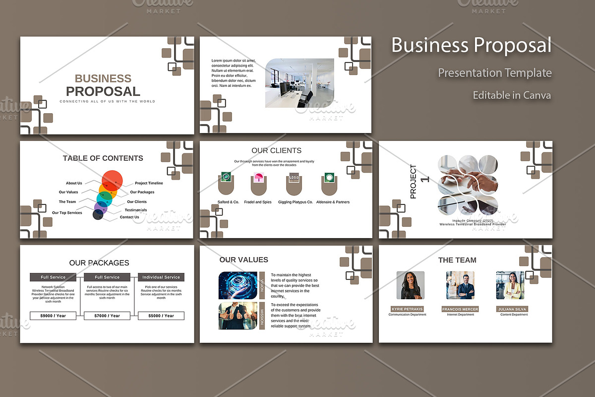 Business Proposal Power Point Canva, a Presentation Template by Sania (Photo 2 of 5)