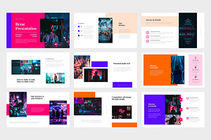 Byzae : Pitch Deck Neon Keynote