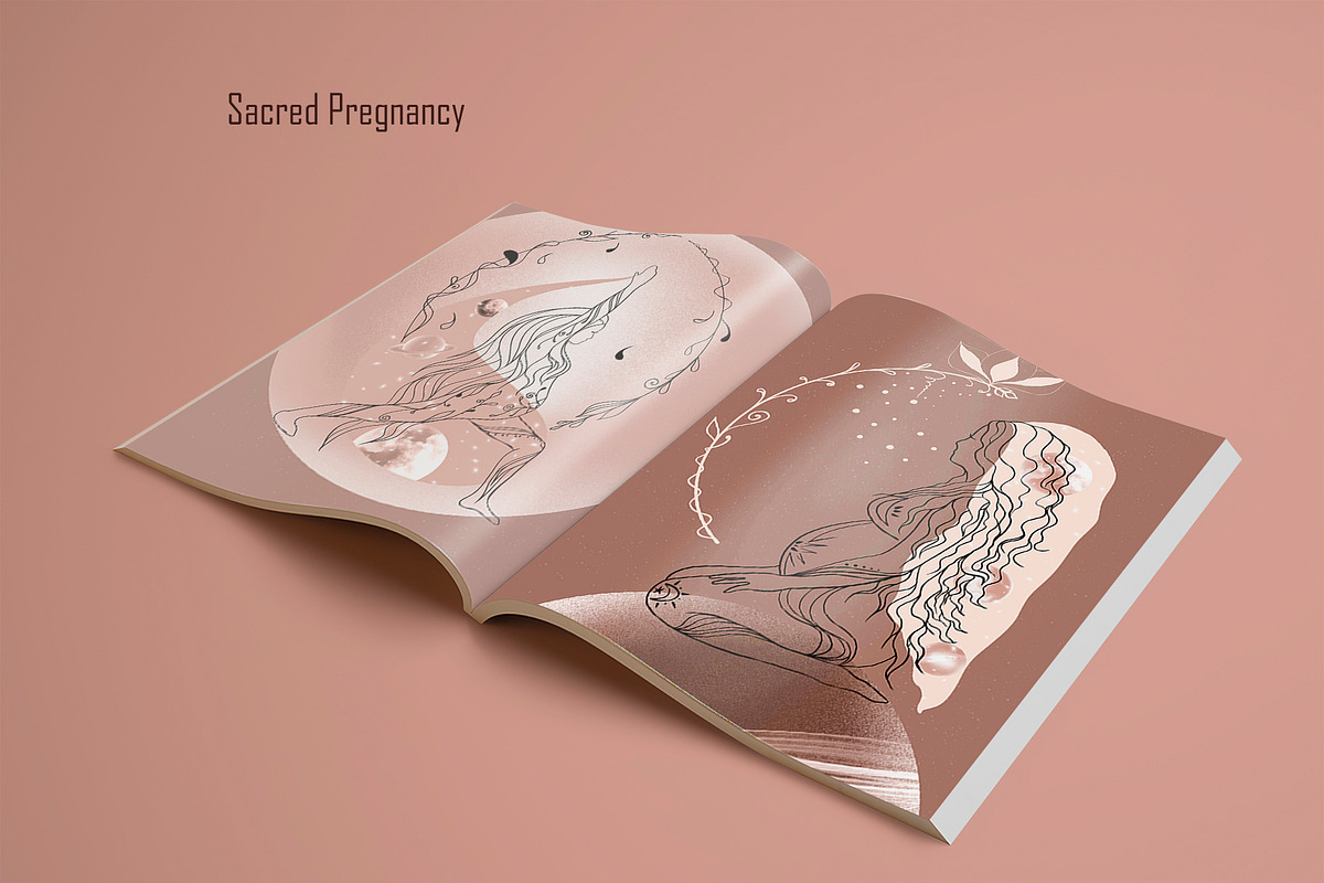 MIRACLE MOMS. SACRED yoga poses, an Object Illustration by ArtOLB (Photo 3 of 7)