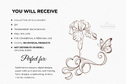 Iris Botanical Line Floral Vector, a Decorative Illustration by katmonne (Thumbnail 2 of 14)