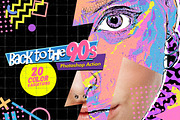 Back to the 90s Photoshop Action, an Action Add-On by Mint Actions (Thumbnail 1 of 7)