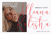 Wamoly - Luxury Script, a Script Font by tebaltipislab (Thumbnail 6 of 10)