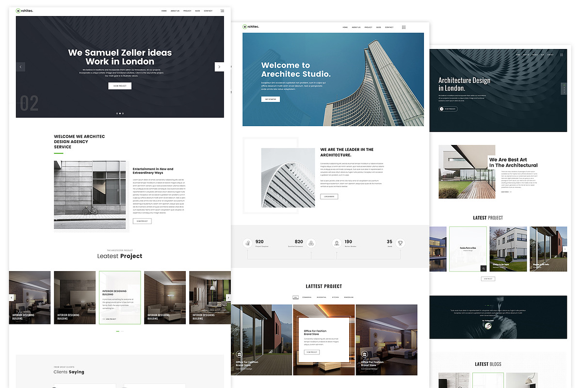 Architecture PSD Template, a Templates & Theme by fusionlab (Photo 2 of 7)