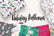 Holiday Christmas Xmas Patterns, a Pattern Graphic by Shelly Laslo Illustration (Thumbnail 1 of 2)