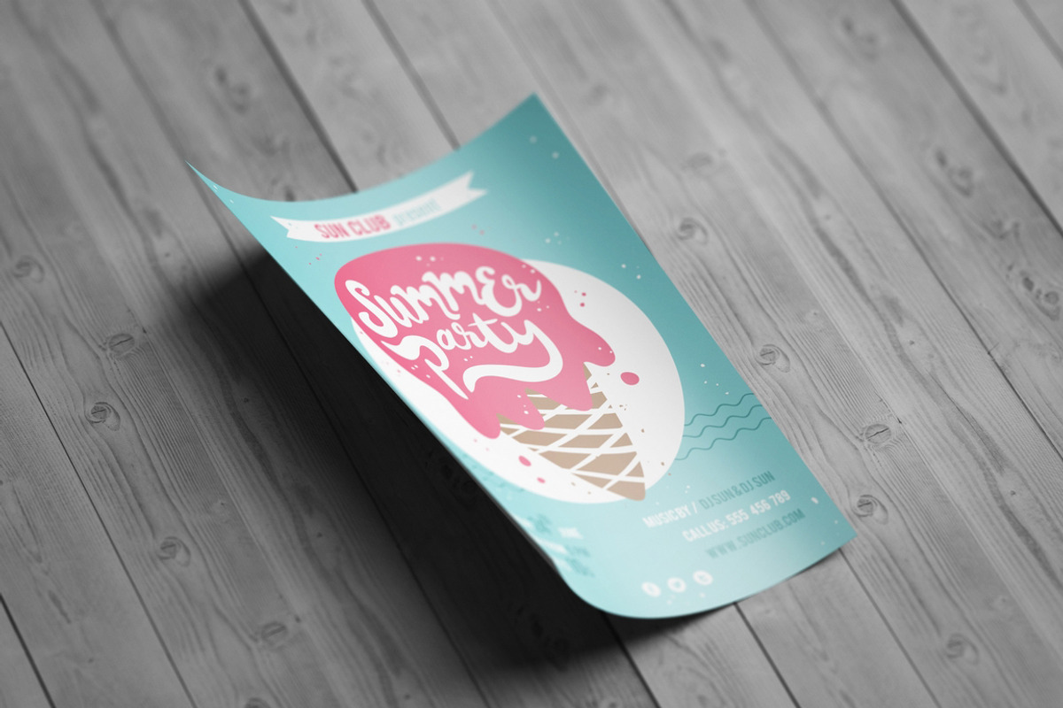 Flyer / Poster Mock-Up, a Product Mockup by MassDream (Photo 2 of 9)