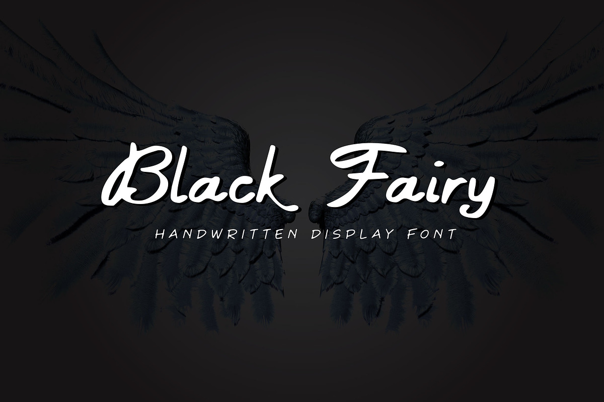 Black Fairy - Script Font, a Script Font by Mightyfire (Photo 1 of 3)