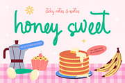 Honey Sweet Sticky Notes & Quotes, a Script Font by Letterena Studios Script (Thumbnail 1 of 10)