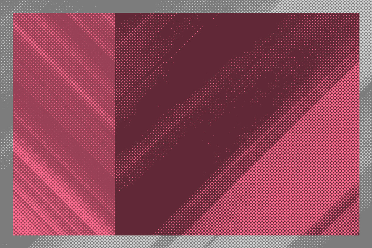 Stripe Halftone Texture Backgrounds, a Texture Graphic by BIBIART (Photo 2 of 4)
