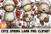 Cute Spring Lamb Clipart, a Graphic by CitraGraphics (Thumbnail 1 of 5)