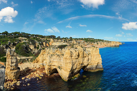 Atlantic rocky coast view (Algarve, Portugal)., a Nature Photo by YuriyB