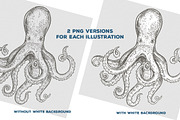 Seafood Illustrations, a Food Illustration by PicByKate (Thumbnail 3 of 5)
