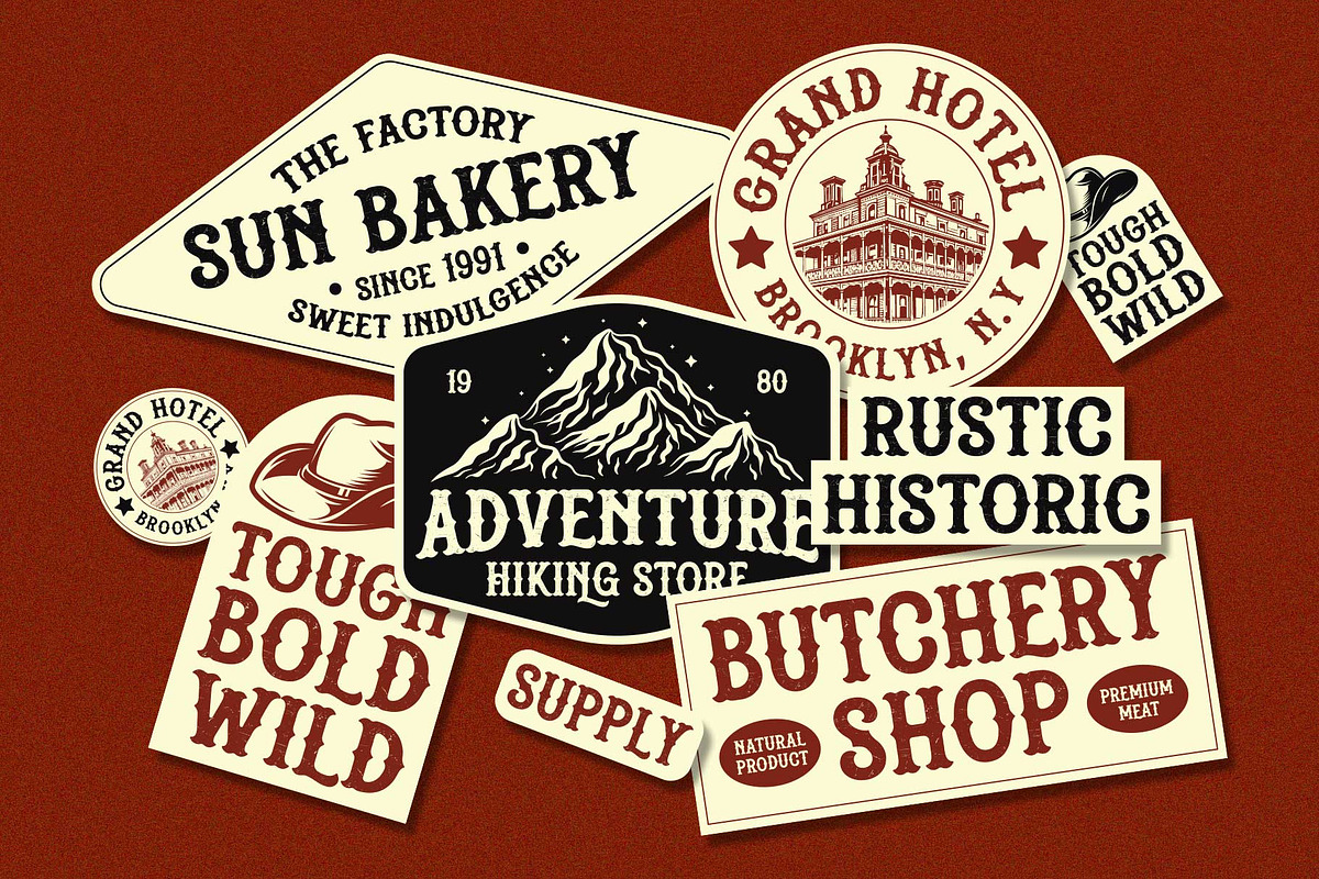 Gashroad - Vintage Style, a Font by Arterfak Project (Photo 3 of 13)