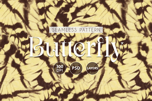 Tie Dye Butterfly Wing Pattern